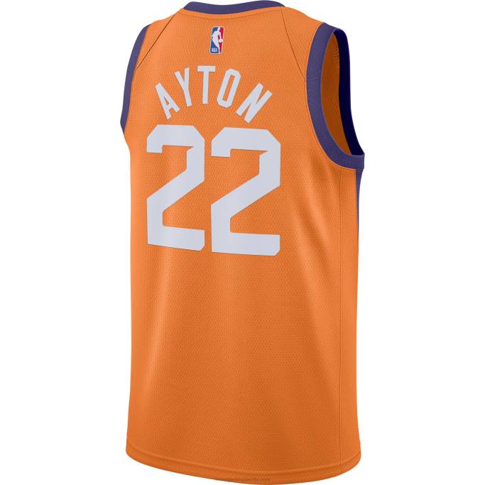 NBA 0F6D5503 phoenix suns deandre ayton jordan marca naranja swingman jersey