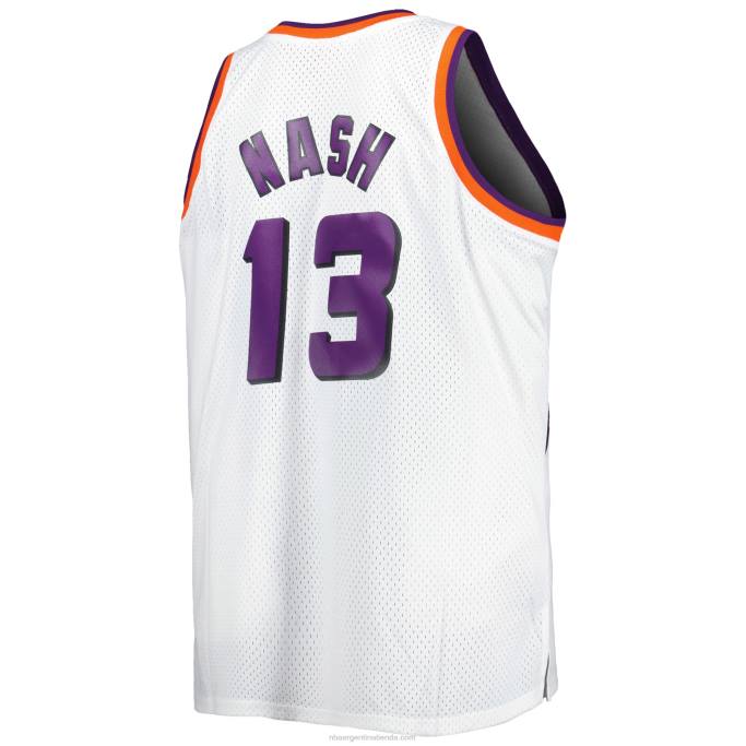 NBA 0F6D5516 phoenix suns steve nash mitchell & ness white big & tall hardwood classics swingman jersey