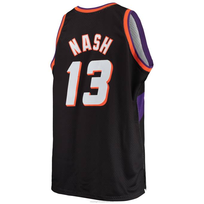 NBA 0F6D597 phoenix suns steve nash mitchell & ness negro grande y alto clásico de madera dura jersey