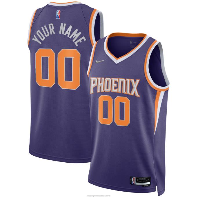 NBA 0F6D6339 Phoenix Suns Nike Purple Diamond Swingman camiseta personalizada