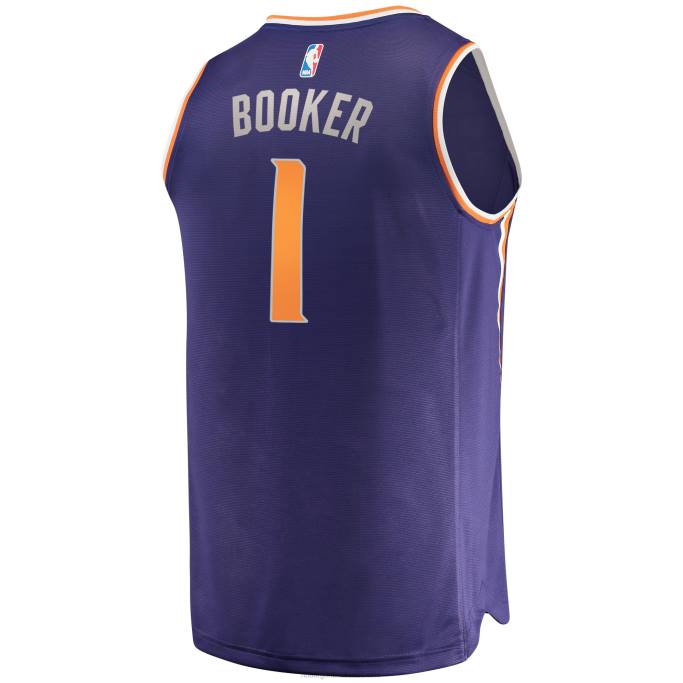 NBA 0F6D704 fénix suns devin booker púrpura fast break réplica playera jersey