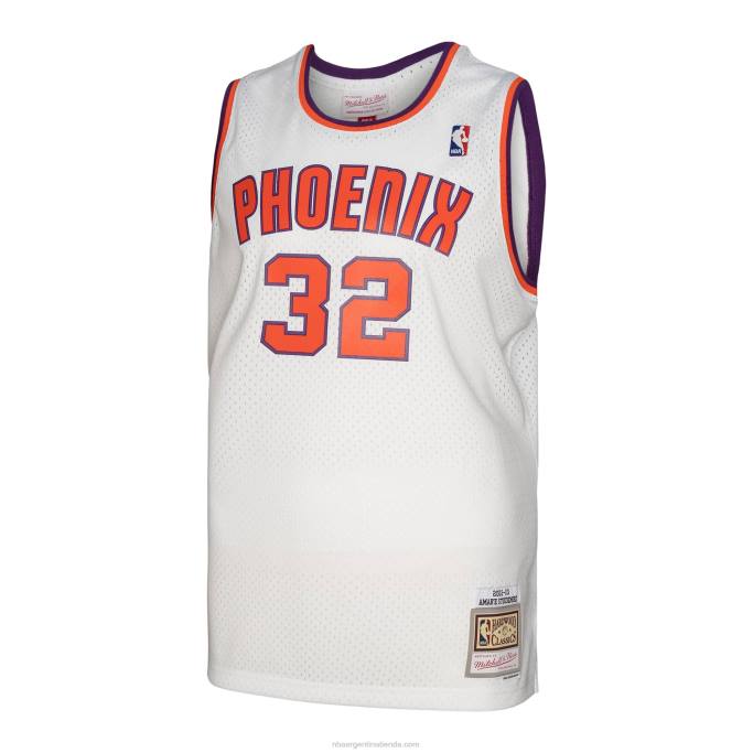 NBA 0F6D7282 phoenix suns amar'e stoudemire mitchell & ness blanco hardwood classics swingman jersey