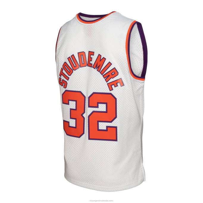 NBA 0F6D7282 phoenix suns amar'e stoudemire mitchell & ness blanco hardwood classics swingman jersey