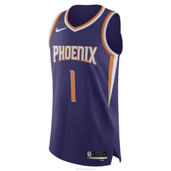 NBA 0F6D728 Phoenix Suns Devin Booker Nike Púrpura Auténtico Jugador Jersey