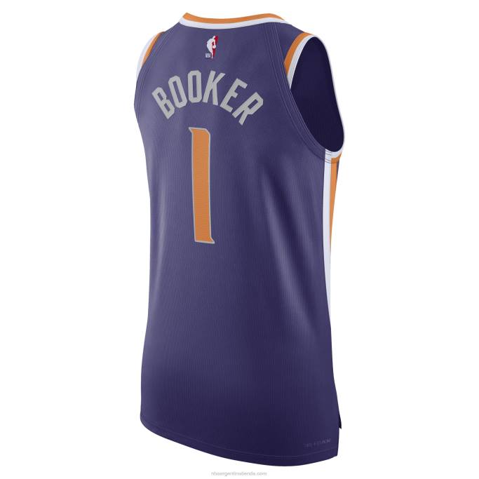 NBA 0F6D728 Phoenix Suns Devin Booker Nike Púrpura Auténtico Jugador Jersey