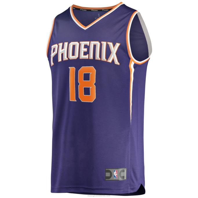 NBA 0F6D8282 Phoenix Suns Bismack Biyombo réplica de camiseta morada de ruptura rápida