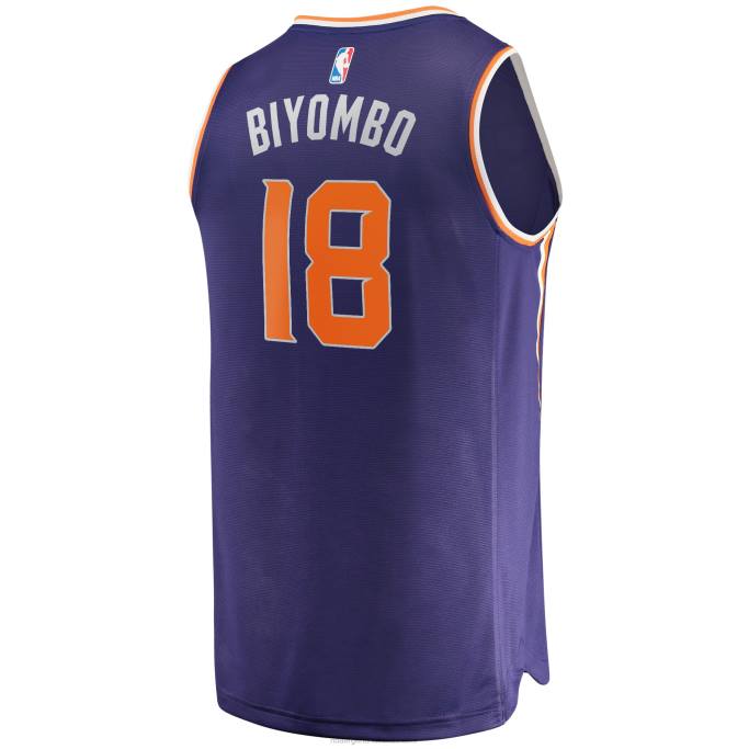 NBA 0F6D8282 Phoenix Suns Bismack Biyombo réplica de camiseta morada de ruptura rápida