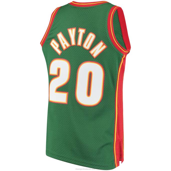 NBA 0F6D815 seattle supersonics gary payton mitchell & ness green hardwood classics swingman jersey