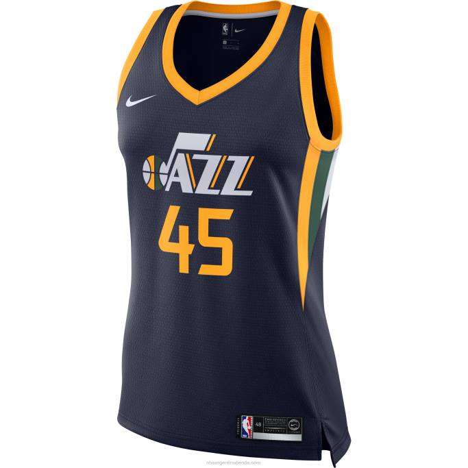 NBA 0F6D11491 camiseta donovan mitchell utah jazz nike swingman - azul marino