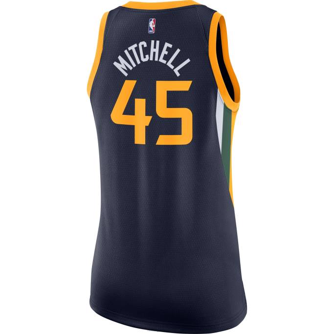 NBA 0F6D11491 camiseta donovan mitchell utah jazz nike swingman - azul marino