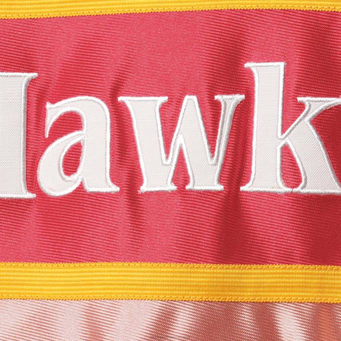 NBA 0F6D12631 atlanta hawks dominique wilkins mitchell & ness rosa 75 aniversario oro rosa 1986 jersey swingman