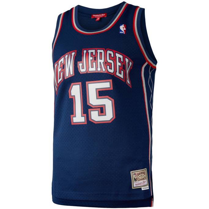 NBA 0F6D15297 new jersey nets vince carter mitchell & ness azul marino hardwood classics 2006 swingman jersey
