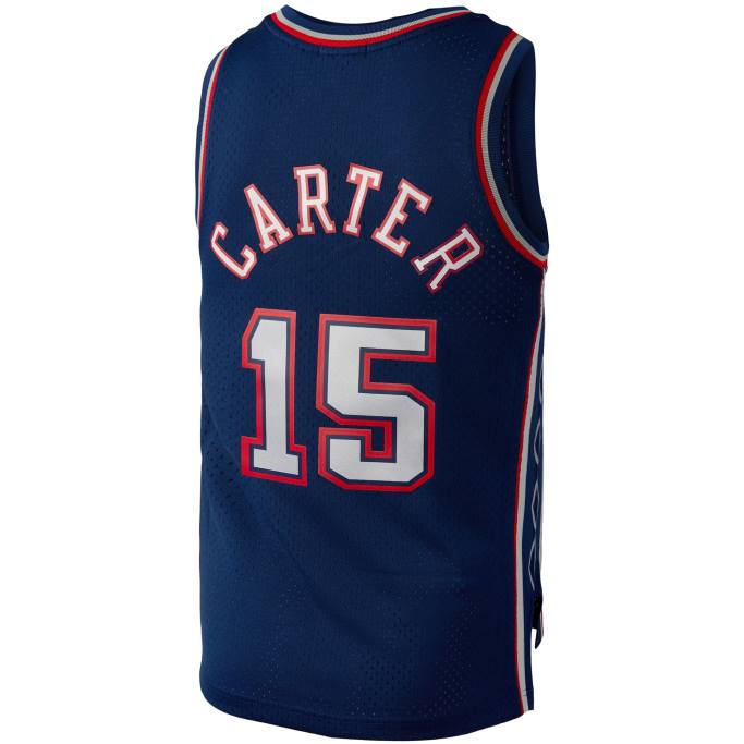 NBA 0F6D15297 new jersey nets vince carter mitchell & ness azul marino hardwood classics 2006 swingman jersey