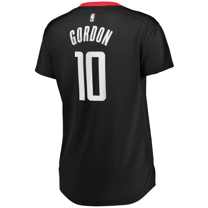 NBA 0F6D16037 Réplica de la camiseta de los Houston Rockets Eric Gordon Black Fast Break Player