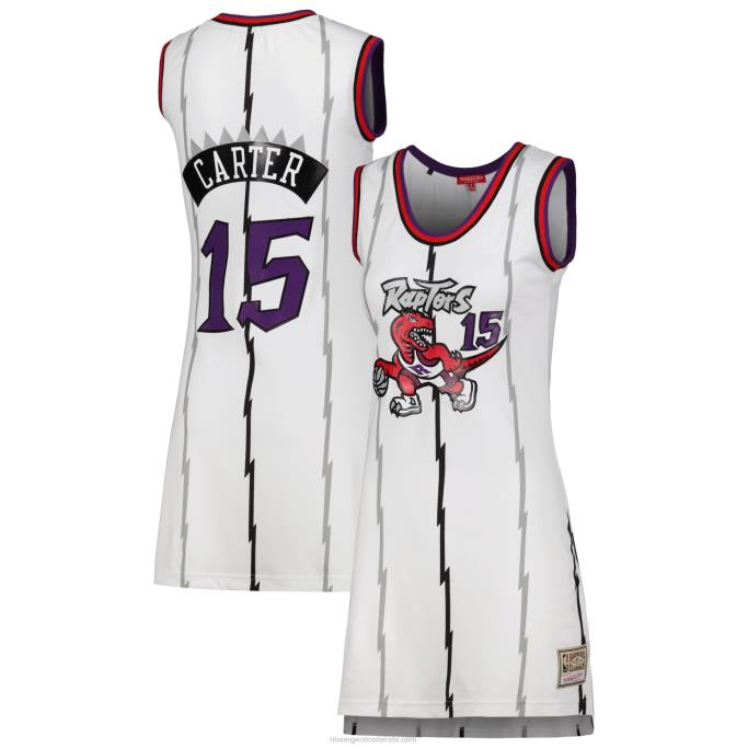 NBA 0F6D8795 toronto raptors vince carter white 1998 hardwood classics nombre y número jugador jersey vestido