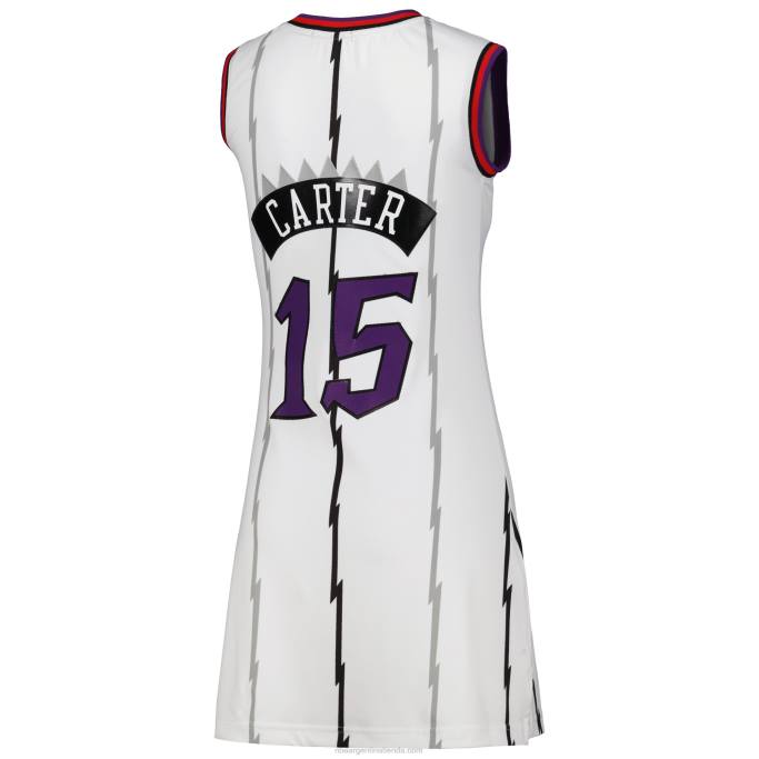 NBA 0F6D8795 toronto raptors vince carter white 1998 hardwood classics nombre y número jugador jersey vestido
