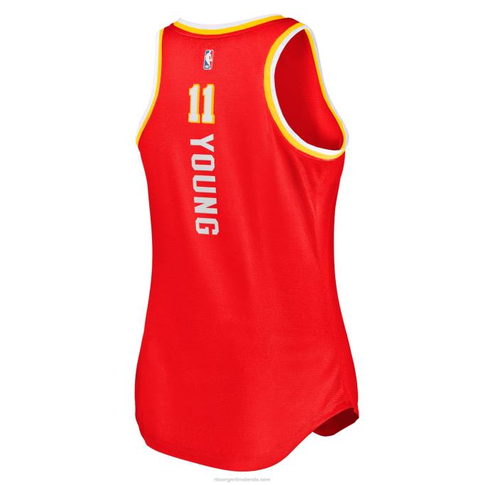 NBA 0F6D8801 atlanta hawks trae joven camiseta roja de tanque de descanso rápido