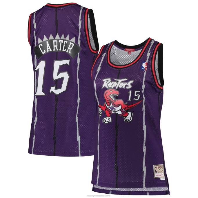 NBA 0F6D8870 toronto raptors vince carter mitchell & ness púrpura clásico de madera dura swingman jersey