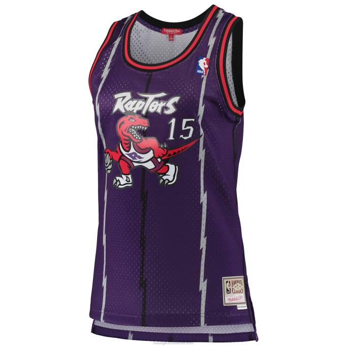 NBA 0F6D8870 toronto raptors vince carter mitchell & ness púrpura clásico de madera dura swingman jersey