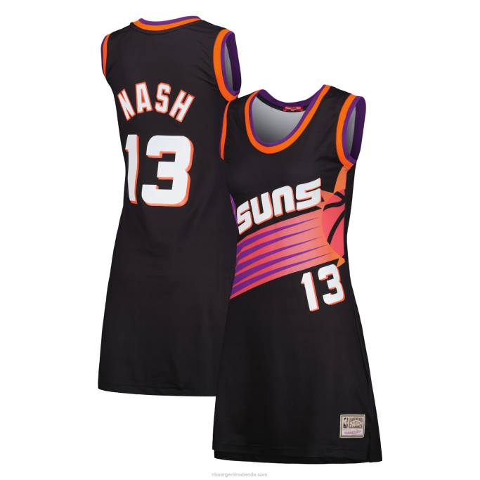 NBA 0F6D8986 phoenix suns steve nash black hardwood classics nombre y número jugador jersey vestido