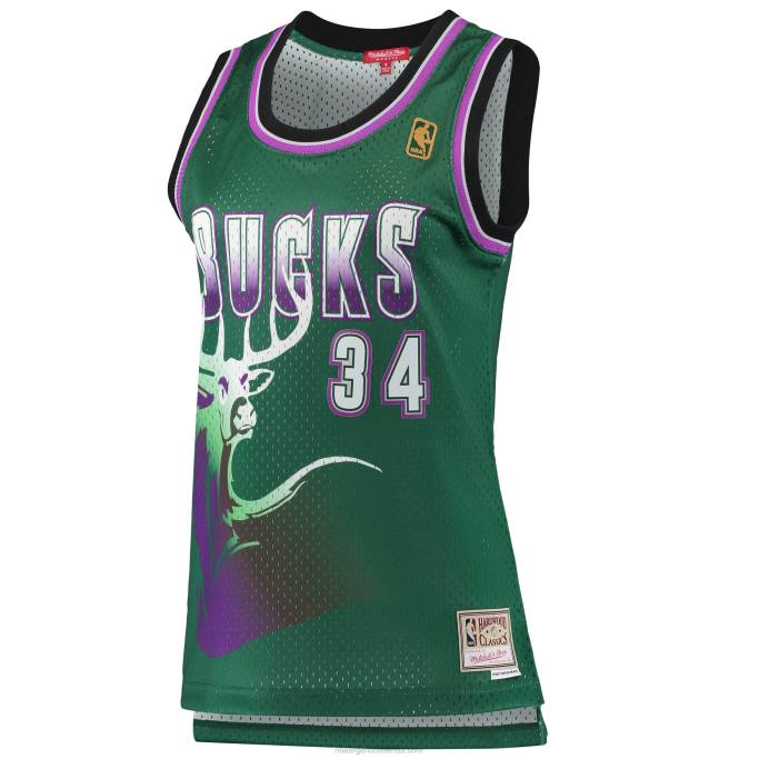 NBA 0F6D9226 jersey milwaukee bucks ray allen mitchell & ness green hardwood classics swingman