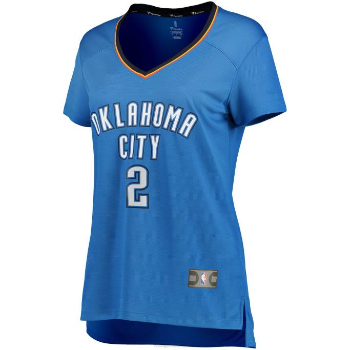 NBA 0F6D9816 camiseta de jugador de oklahoma city thunder shai gilgeous-alexander blue fast break