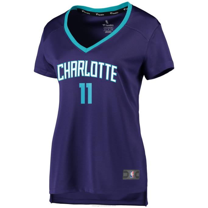 NBA 0F6D13035 charlotte hornets cody martin púrpura fast break réplica jugador jersey