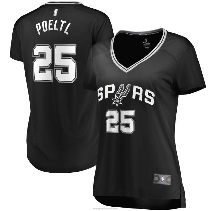 NBA 0F6D13459 san antonio spurs jakob poeltl blanco fast break réplica jugador jersey