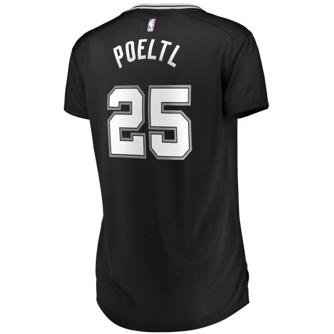 NBA 0F6D13459 san antonio spurs jakob poeltl blanco fast break réplica jugador jersey