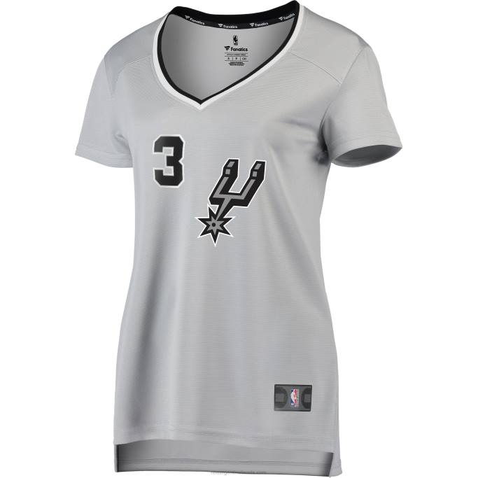 NBA 0F6D13693 réplica de camiseta plateada de keldon johnson de los san antonio spurs