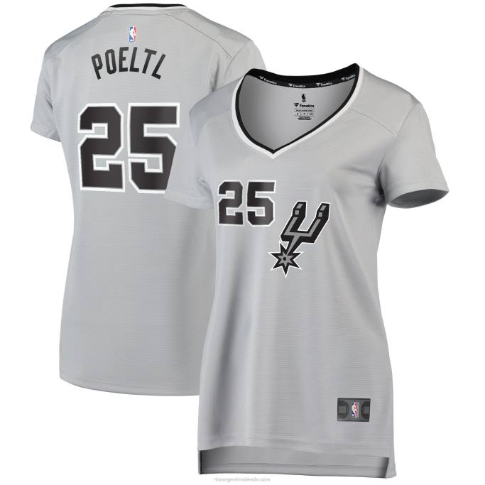 NBA 0F6D13798 san antonio spurs jakob poeltl blanco fast break réplica jugador jersey