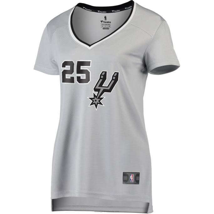 NBA 0F6D13798 san antonio spurs jakob poeltl blanco fast break réplica jugador jersey