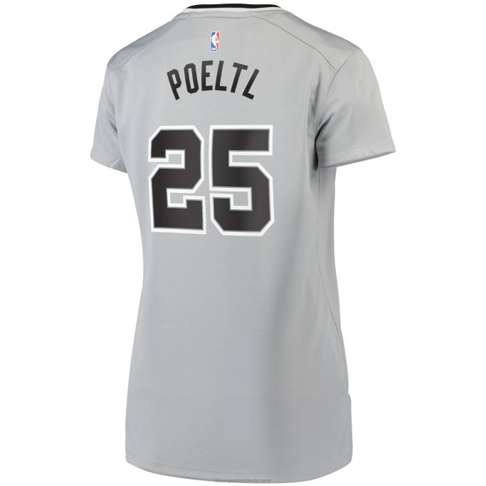 NBA 0F6D13798 san antonio spurs jakob poeltl blanco fast break réplica jugador jersey