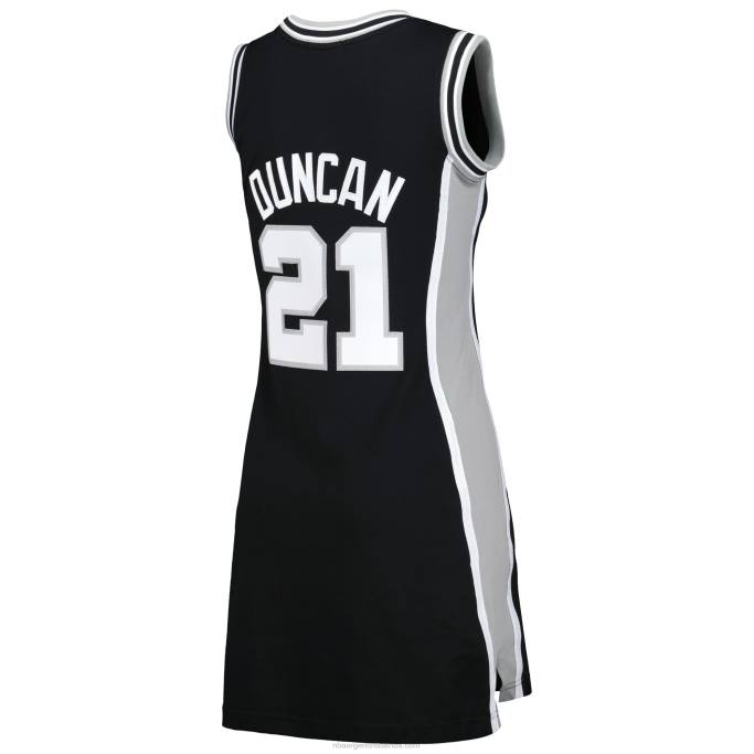 NBA 0F6D8891 san antonio spurs tim duncan negro 1998 hardwood classics nombre y número jugador jersey vestido
