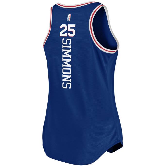 NBA 0F6D12236 Camiseta sin mangas del equipo Royal Fast Break de Ben Simmons de los 76ers de Filadelfia
