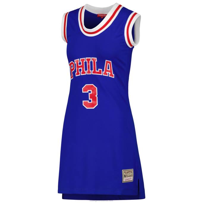 NBA 0F6D8771 philadelphia 76ers allen iverson royal hardwood classics nombre y número jugador jersey vestido