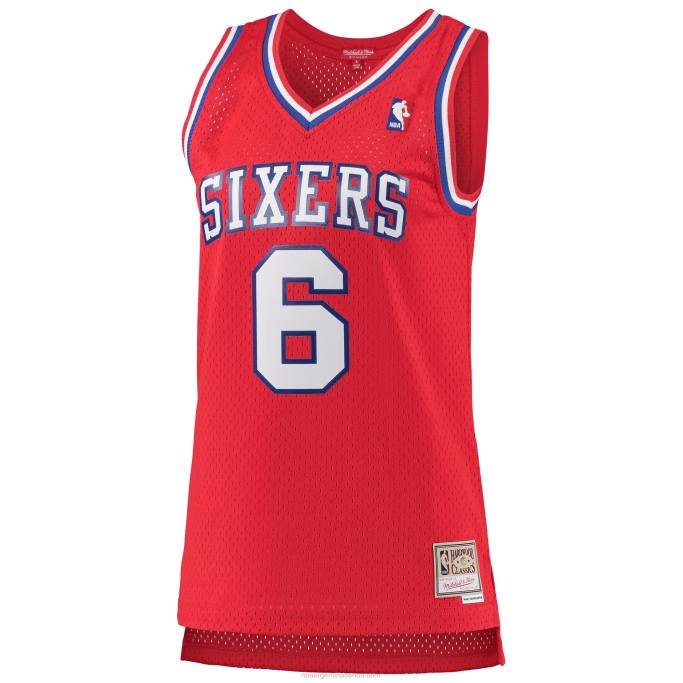 NBA 0F6D9640 philadelphia 76ers julius erving mitchell & ness rojo hardwood classics swingman jersey