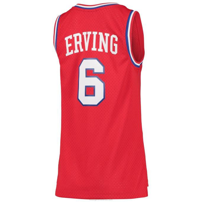 NBA 0F6D9640 philadelphia 76ers julius erving mitchell & ness rojo hardwood classics swingman jersey