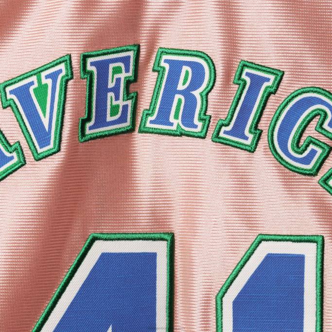 NBA 0F6D10849 dallas mavericks dirk nowitzki mitchell & ness rosa 75 aniversario oro rosa 1998 jersey swingman