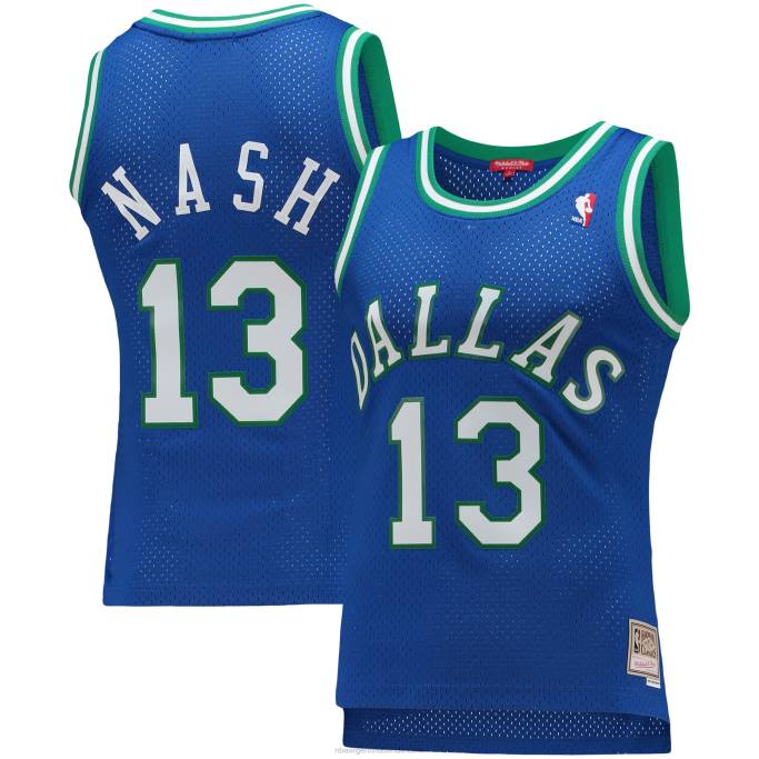 NBA 0F6D9705 dallas mavericks steve nash mitchell & ness blue hardwood classics swingman jersey