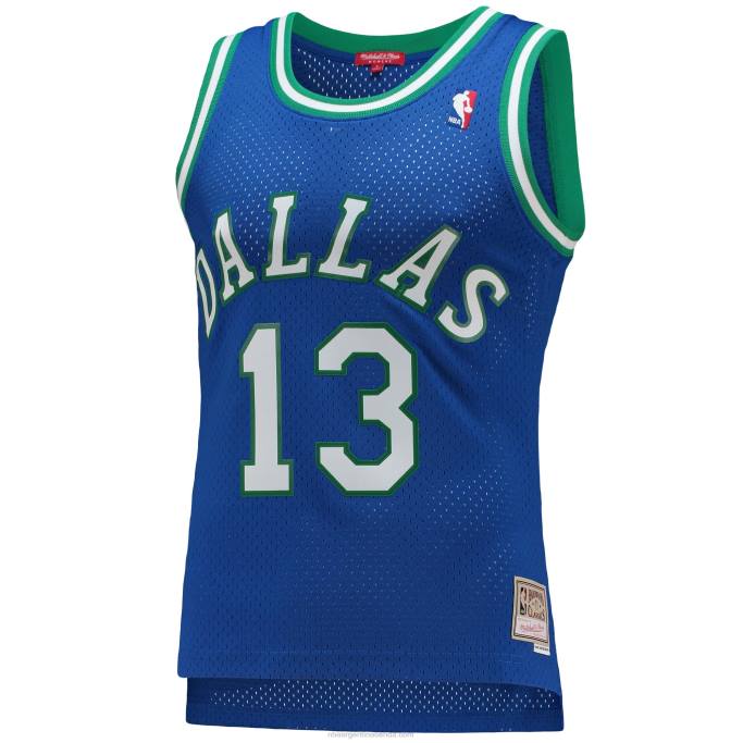 NBA 0F6D9705 dallas mavericks steve nash mitchell & ness blue hardwood classics swingman jersey