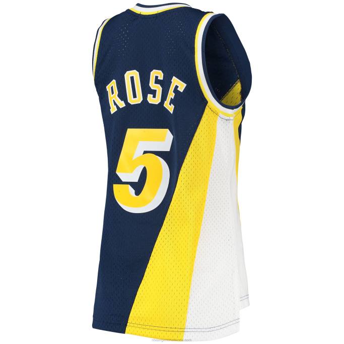 NBA 0F6D10504 indiana pacers jalen rose mitchell & ness azul marino hardwood classics swingman jersey