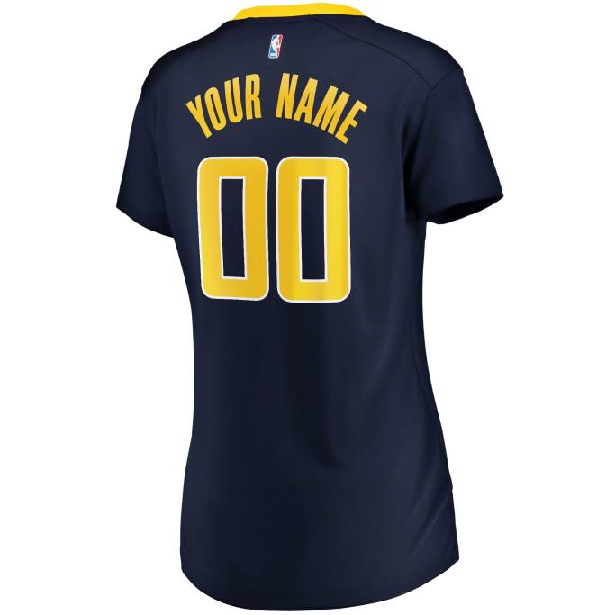 NBA 0F6D11025 camiseta personalizada de ruptura rápida de la marina de los pacers de indiana