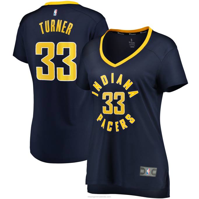 NBA 0F6D12827 réplica de camiseta de jugador de ruptura rápida de myles turner de indiana pacers