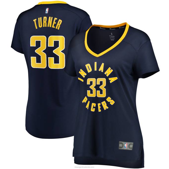 NBA 0F6D12827 réplica de camiseta de jugador de ruptura rápida de myles turner de indiana pacers