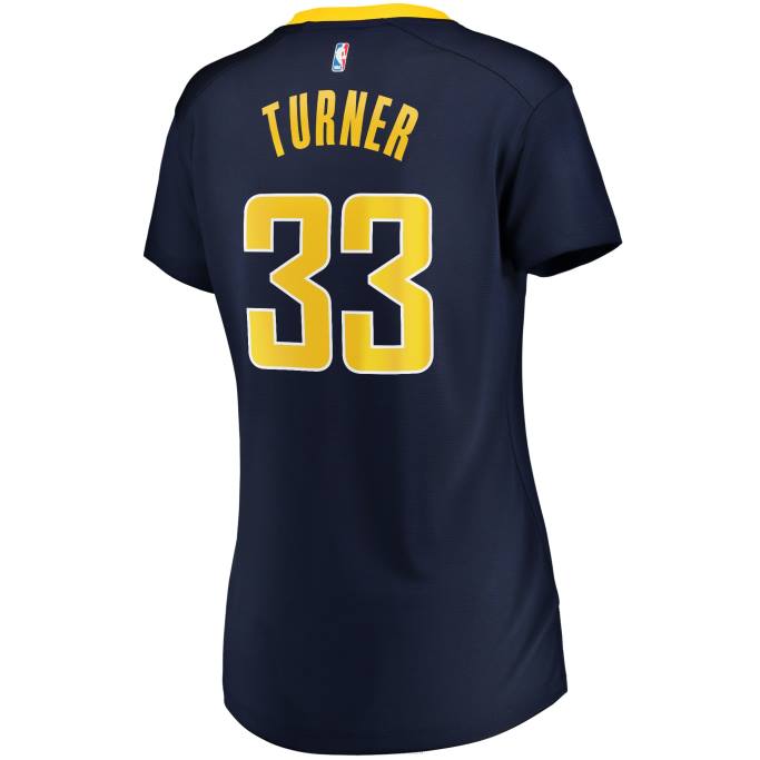 NBA 0F6D12827 réplica de camiseta de jugador de ruptura rápida de myles turner de indiana pacers