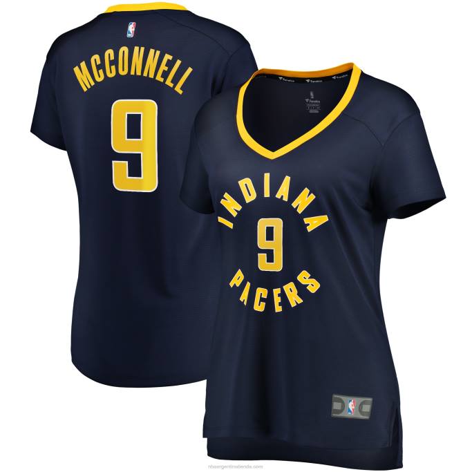 NBA 0F6D13750 indiana pacers t.j. Réplica de camiseta de jugador McConnell Navy Fast Break