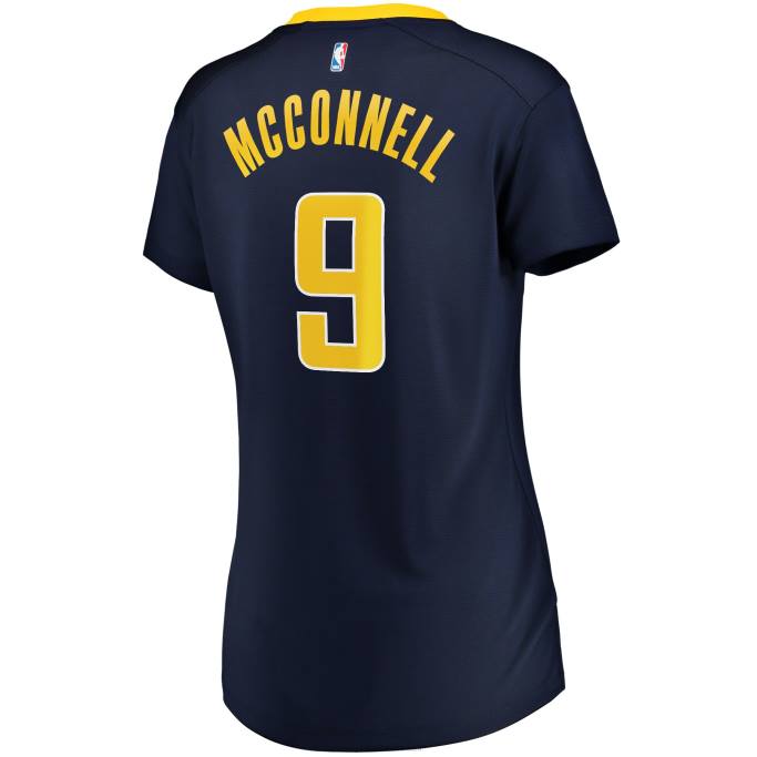 NBA 0F6D13750 indiana pacers t.j. Réplica de camiseta de jugador McConnell Navy Fast Break