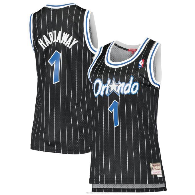NBA 0F6D10261 orlando magic penny hardaway mitchell & ness negro hardwood classics swingman jersey
