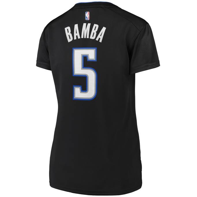 NBA 0F6D13471 Camiseta orlando magic mohamed bamba 2019 réplica jugador negro fast break